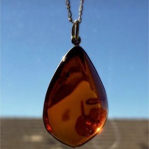 Natural Amber Necklace, Large